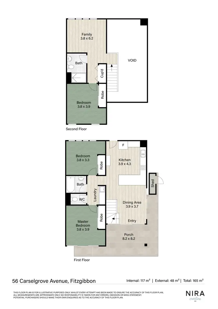 Floorplan of Homely townhouse listing, 1/56A Carselgrove Avenue, Fitzgibbon QLD 4018