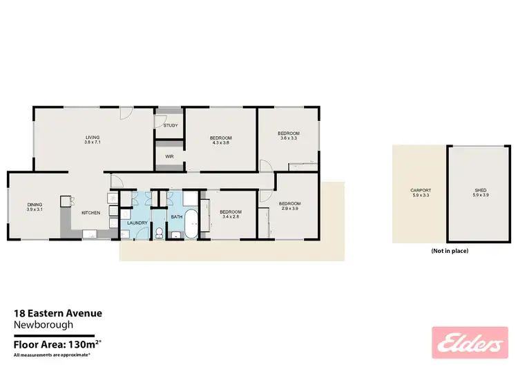 Floorplan of Homely house listing, 18 Eastern Avenue, Newborough VIC 3825