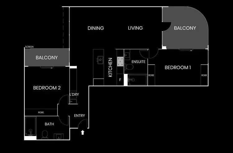 Floorplan of Homely apartment listing, 801/6 Gribble Street, Gungahlin ACT 2912