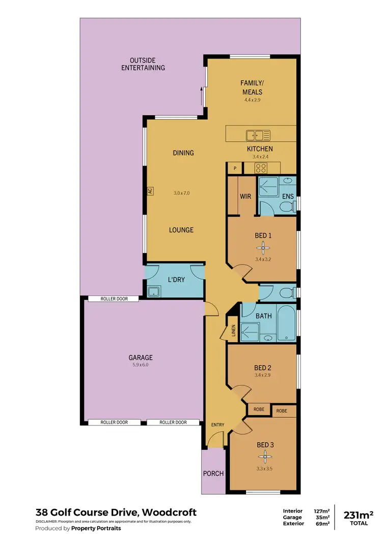 Floorplan of Homely house listing, 38 Golf Course Drive, Woodcroft SA 5162