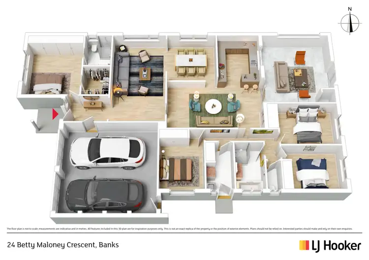 Floorplan of Homely house listing, 24 Betty Maloney Crescent, Banks ACT 2906