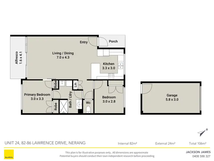 Floorplan of Homely apartment listing, 24/82-86 Lawrence Drive, Nerang QLD 4211