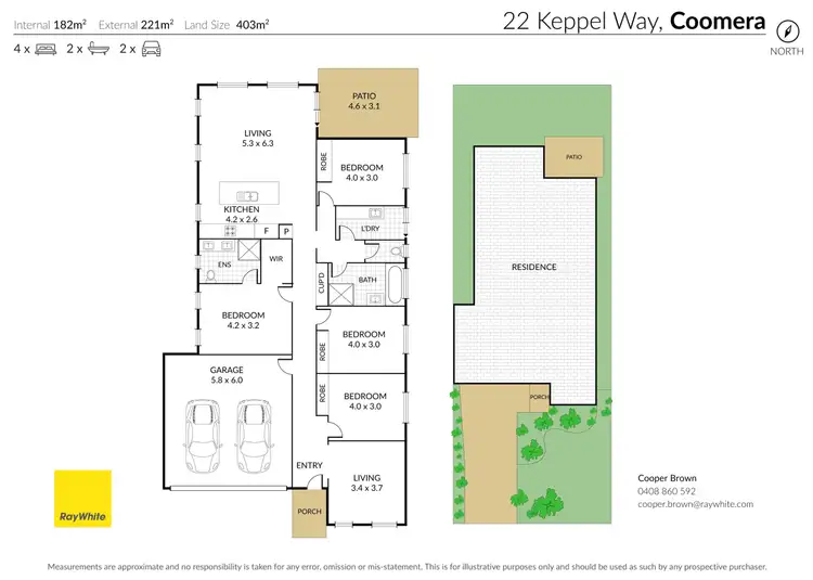 Floorplan of Homely house listing, 22 Keppel Way, Coomera QLD 4209