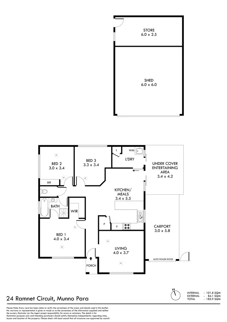 Floorplan of Homely house listing, 24 Ramnet Circuit, Munno Para SA 5115