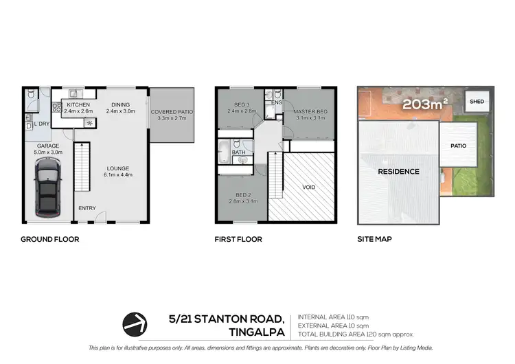 Floorplan of Homely townhouse listing, 5/21 Stanton Road, Tingalpa QLD 4173