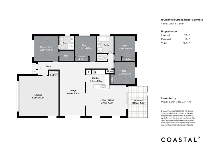 Floorplan of Homely house listing, 11 Glenhope Street, Upper Coomera QLD 4209