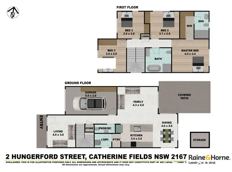 Floorplan of Homely house listing, 2 Hungerford Street, Catherine Field NSW 2557