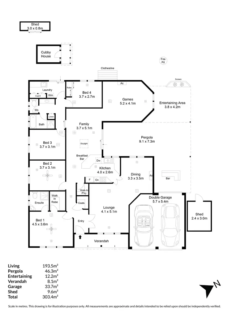 Floorplan of Homely house listing, 6 Navigator Parade, Smithfield SA 5114