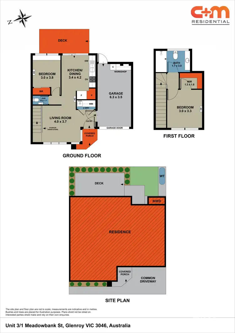 Floorplan of Homely townhouse listing, 3/1 Meadowbank Street, Glenroy VIC 3046