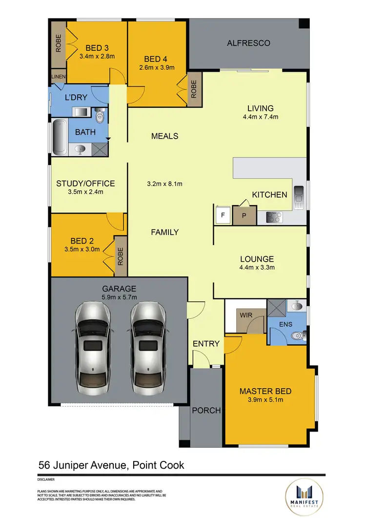 Floorplan of Homely house listing, 56 Juniper Avenue, Point Cook VIC 3030