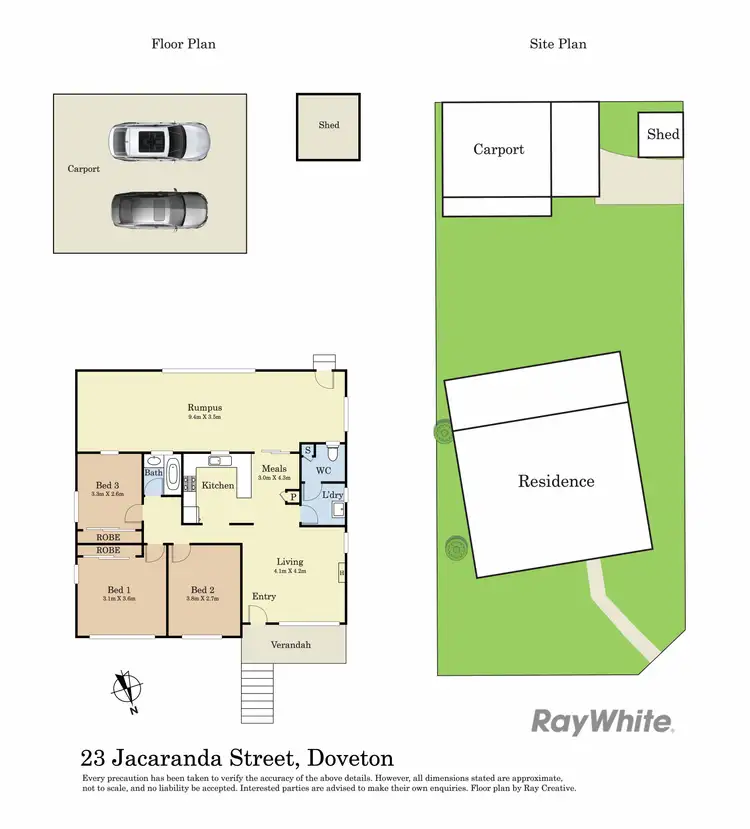 Floorplan of Homely house listing, 23 Jacaranda Street, Doveton VIC 3177