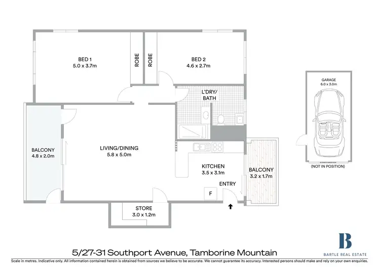Floorplan of Homely unit listing, 5/27-31 Southport Avenue, Tamborine Mountain QLD 4272