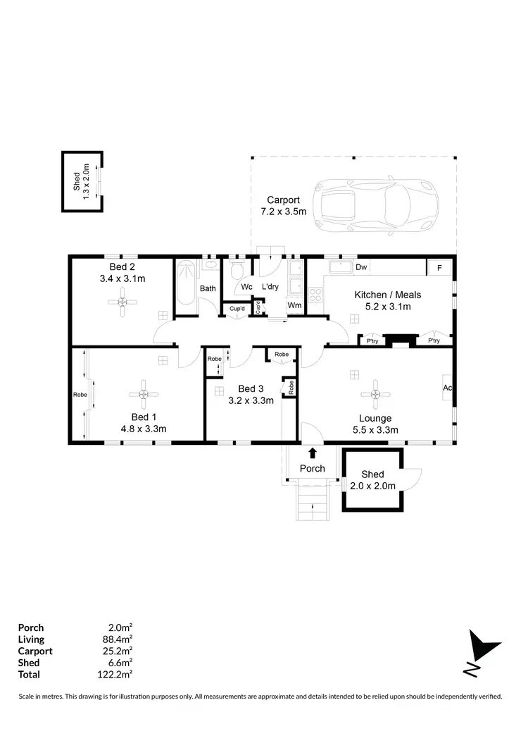 Floorplan of Homely house listing, 404 Grand Junction Road, Clearview SA 5085