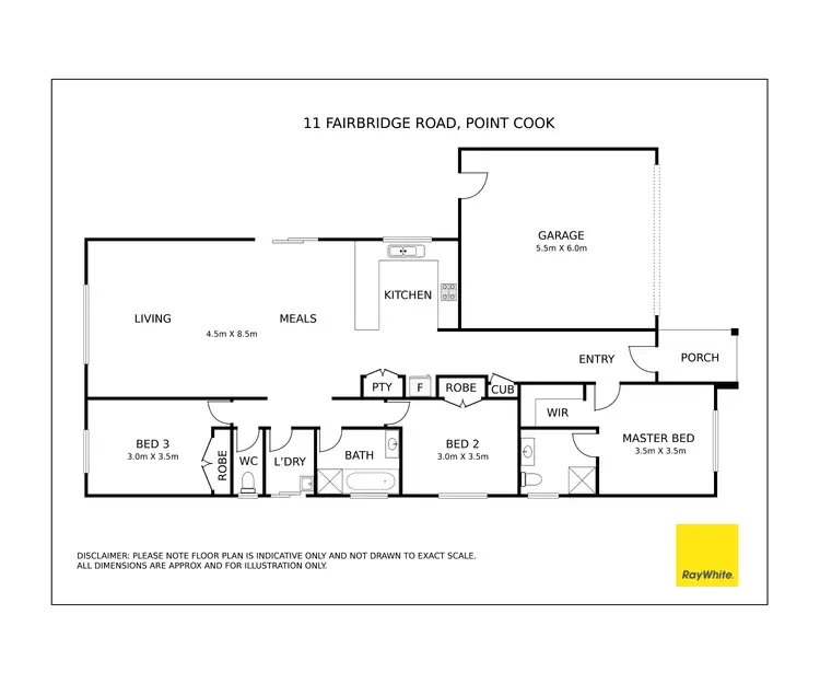Floorplan of Homely house listing, 11 Fairbridge Road, Point Cook VIC 3030