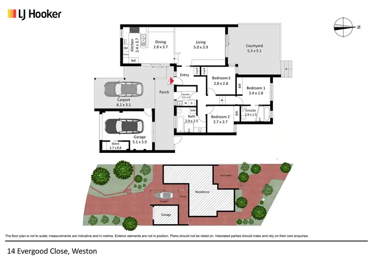 Floorplan of Homely house listing, 14 Evergood Close, Weston ACT 2611