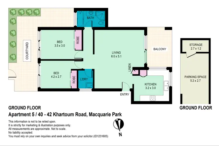 Floorplan of Homely apartment listing, 5/40 - 42 Khartoum  Road, Macquarie Park NSW 2113