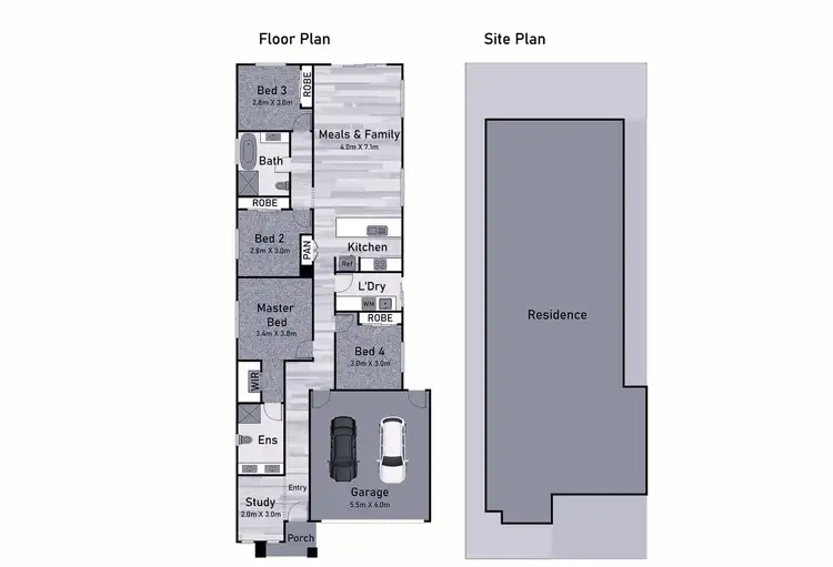 Floorplan of Homely house listing, 13 Bamal Street, Sunbury VIC 3429