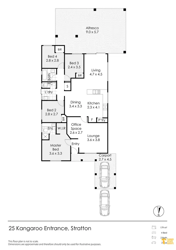 Floorplan of Homely house listing, 25 Kangaroo Entrance, Stratton WA 6056