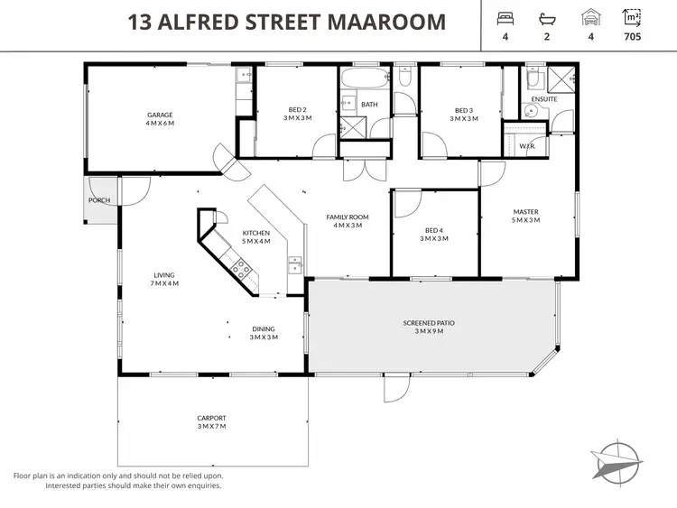 Floorplan of Homely house listing, 13 Alfred Street, Maaroom QLD 4650