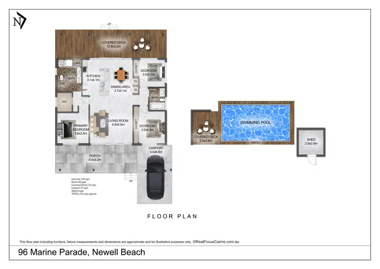 Floorplan of Homely house listing, 96 Marine Parade, Newell QLD 4873