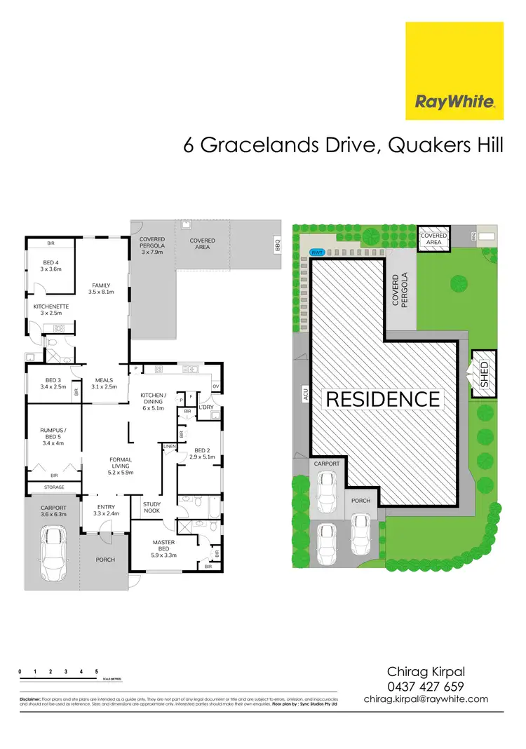 Floorplan of Homely house listing, 6 Gracelands Drive, Quakers Hill NSW 2763