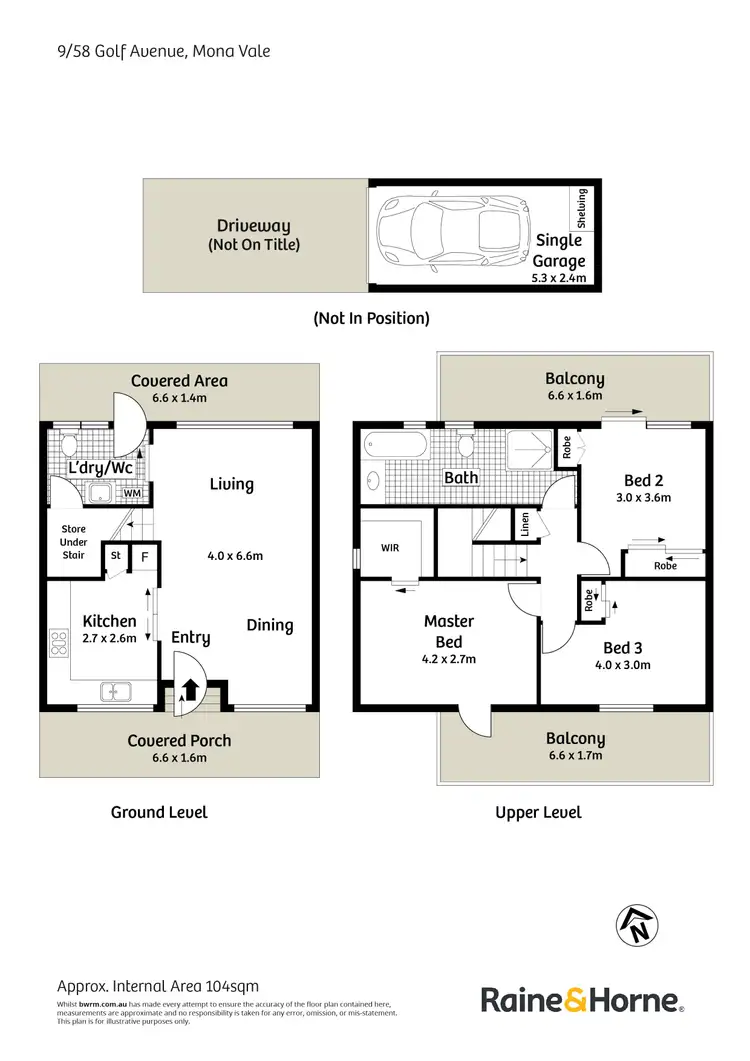 Floorplan of Homely townhouse listing, 9/58 Golf Avenue, Mona Vale NSW 2103