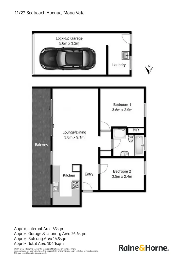Floorplan of Homely apartment listing, 11/22 Seabeach Avenue, Mona Vale NSW 2103
