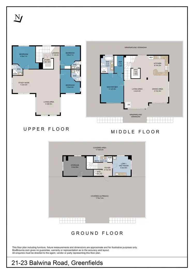 Floorplan of Homely house listing, 21-23 Balwina Road, Greenfields WA 6210