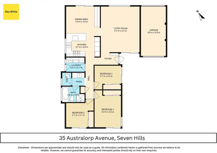 Floorplan of Homely house listing, 35 Australorp Avenue, Seven Hills NSW 2147