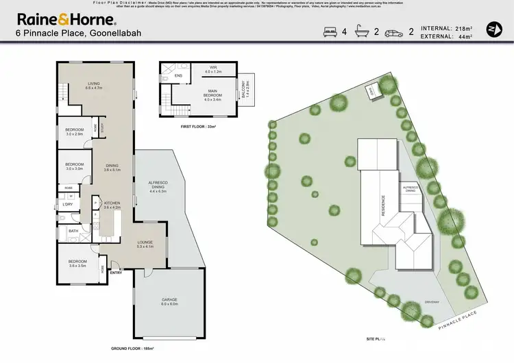 Floorplan of Homely house listing, 6 Pinnacle Place, Goonellabah NSW 2480