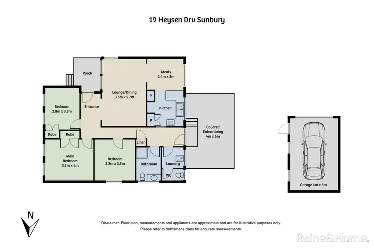 Floorplan of Homely house listing, 19 Heysen Drive, Sunbury VIC 3429