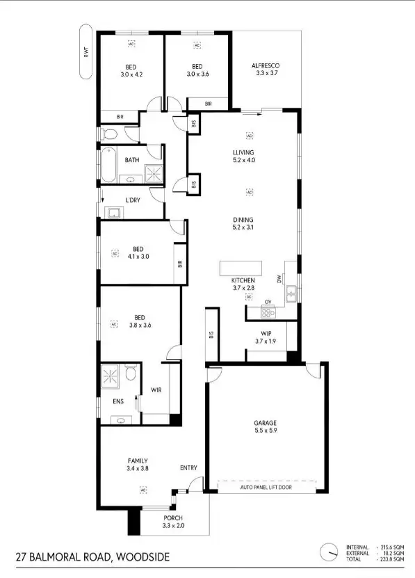 Floorplan of Homely house listing, 27 Balmoral Road, Woodside SA 5244
