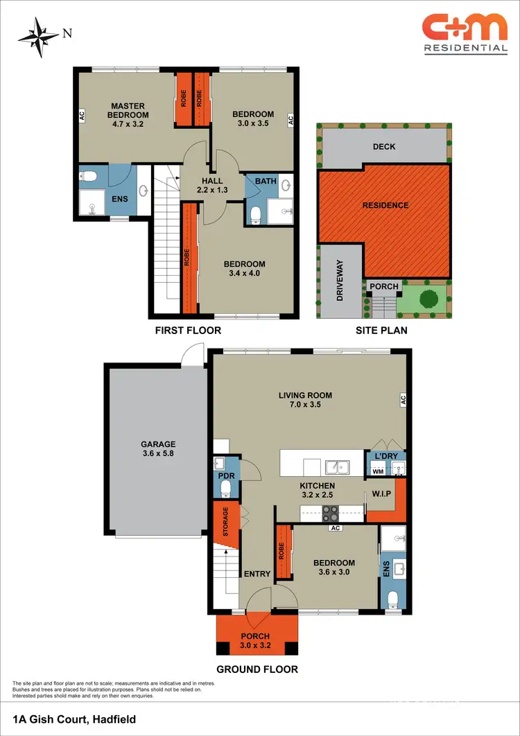 Floorplan of Homely townhouse listing, 1A Gish Court, Hadfield VIC 3046