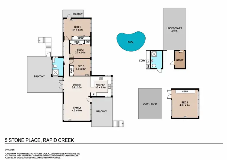 Floorplan of Homely house listing, 5 Stone Place, Rapid Creek NT 810