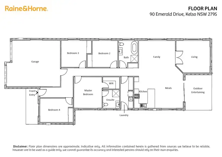 Floorplan of Homely house listing, 90 Emerald Drive, Kelso NSW 2795