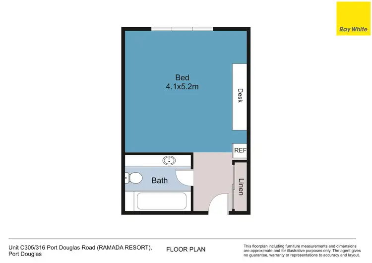 Floorplan of Homely apartment listing, C305/316 Port Douglas Road, Port Douglas QLD 4877