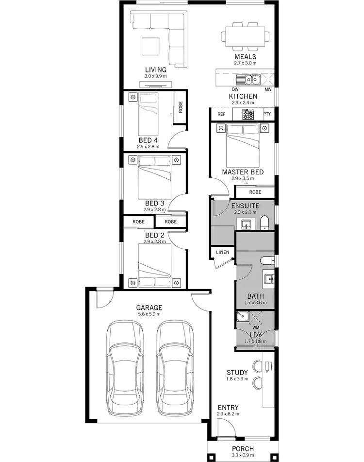 Floorplan of Homely house listing, 1330 Stebonheath Road, Munno Para Downs SA 5115