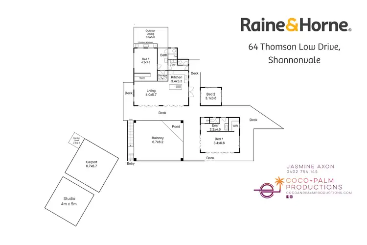 Floorplan of Homely house listing, 64 Thomson Low Drive, Shannonvale QLD 4873