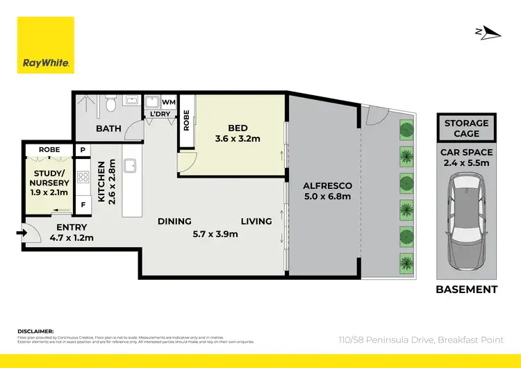 Floorplan of Homely apartment listing, 58 Peninsula Drive, Breakfast Point NSW 2137