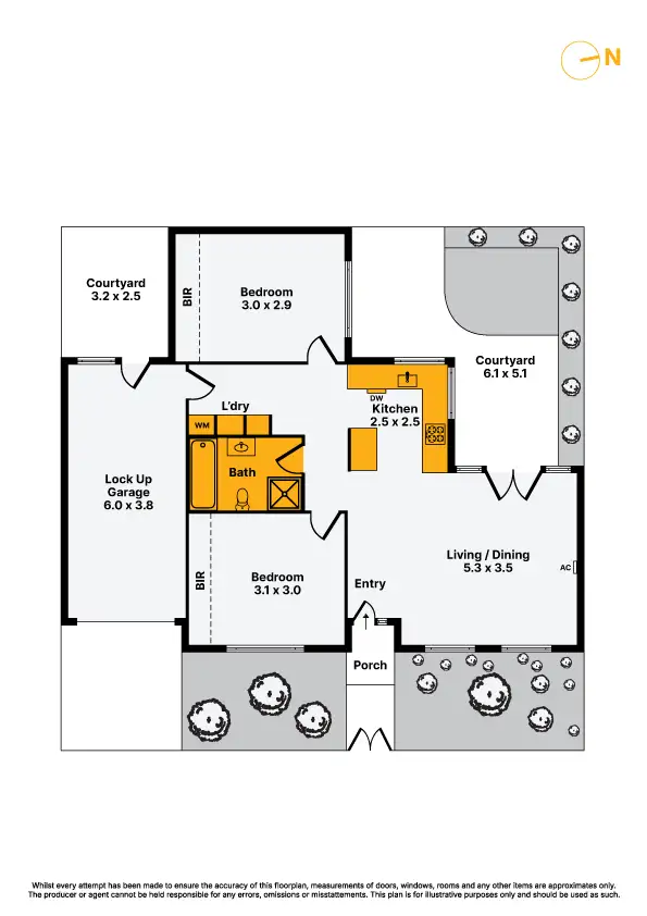 Floorplan of Homely house listing, 10 Bizana St, West Footscray VIC 3012