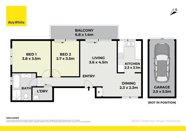 Floorplan of Homely apartment listing, 23/201 Waterloo Road, Marsfield NSW 2122