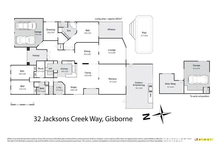 Floorplan of Homely house listing, 32 Jacksons Creek Way, Gisborne VIC 3437