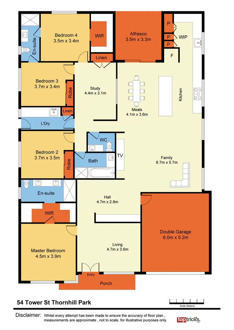 Floorplan of Homely house listing, 54 Tower Street, Thornhill Park VIC 3335