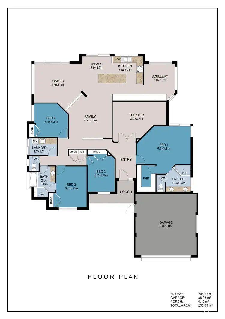 Floorplan of Homely house listing, 17 Albens Vale, Roleystone WA 6111