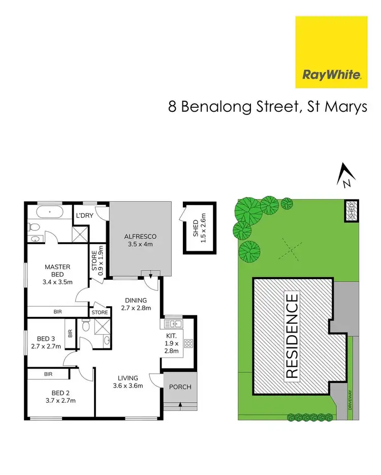 Floorplan of Homely house listing, 8 Benalong Street, St Marys NSW 2760