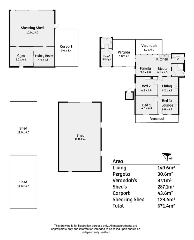 Floorplan of Homely rural property listing, 682 Wattle Flat Road, Ashbourne SA 5157