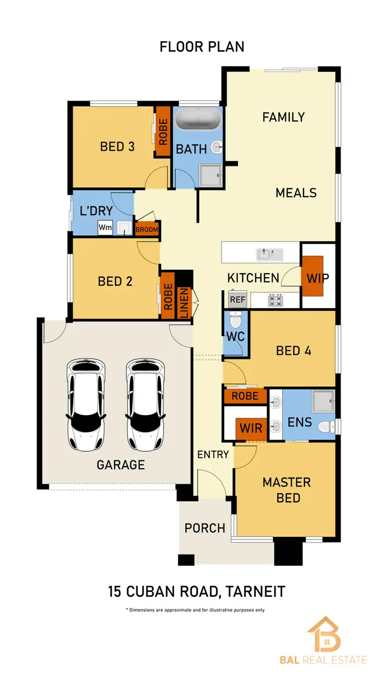 Floorplan of Homely house listing, 15 Cuban Road, Tarneit VIC 3029