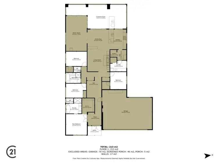 Floorplan of Homely house listing, 36 Mundaring Crescent, Dawesville WA 6211