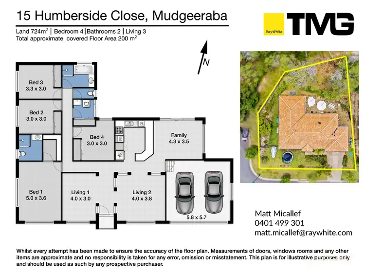 Floorplan of Homely house listing, 15 Humberside Close, Mudgeeraba QLD 4213