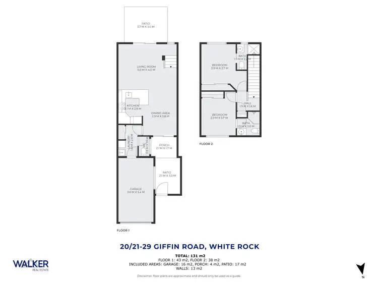 Floorplan of Homely townhouse listing, 20/21-29 Giffin Road, White Rock QLD 4868